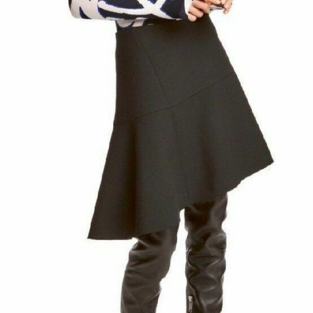 New! H&M Studio Wool Blend Asymmetrical Skirt